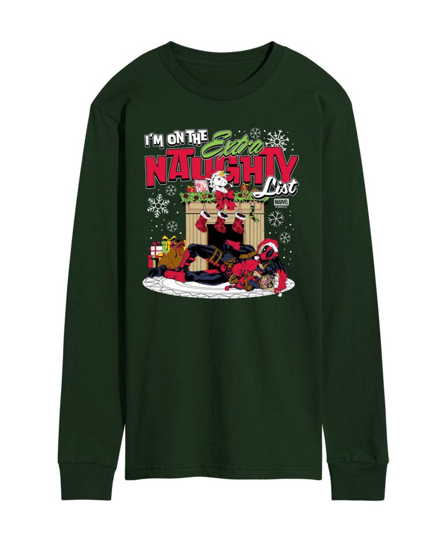 

Мужская футболка с длинными рукавами Marvel Deadpool Extra Naughty с графическим принтом AIRWAVES, Green, Зеленый, Мужская футболка с длинными рукавами Marvel Deadpool Extra Naughty с графическим принтом AIRWAVES, Green