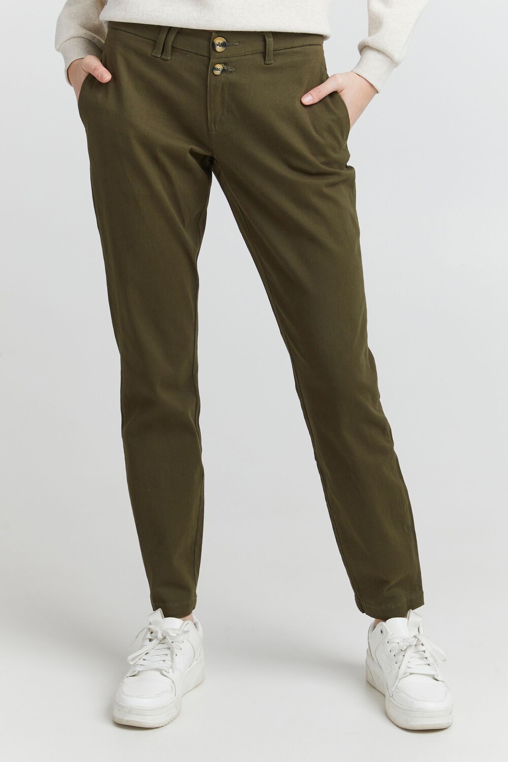 

Брюки Oxmo Chinohose, зеленый