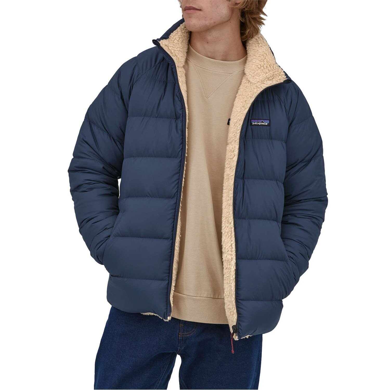 

Куртка Patagonia Reversiblie Silent Down, цвет New Navy