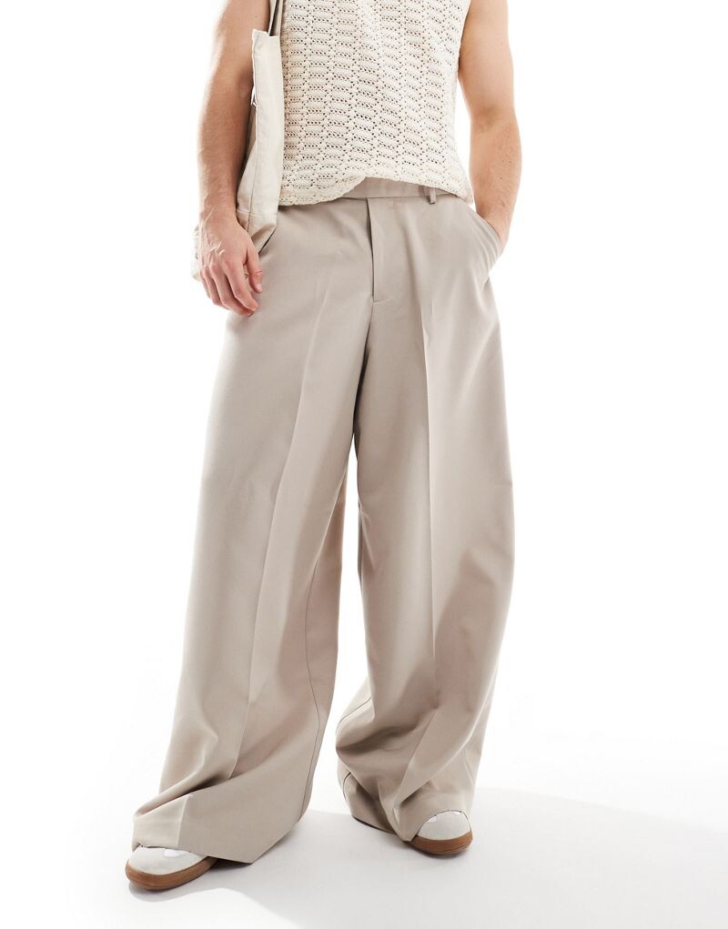 

Широкие классические брюки ASOS DESIGN