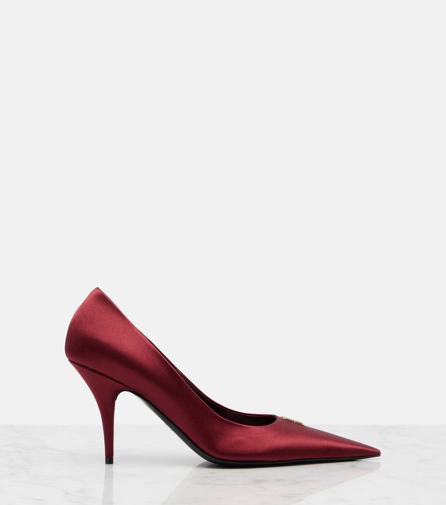 Туфли-лодочки Avenue 90 из сатина Balenciaga, D Burgundy/Gold — фото 4