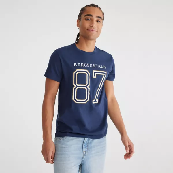 

Мужская графическая футболка Aeropostale, цвет cadet navy