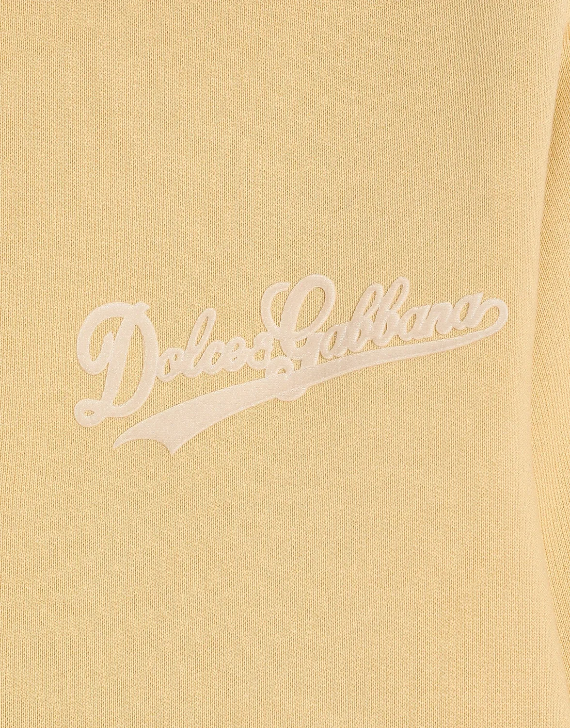 Толстовка с капюшоном и принтом DOLCE & GABBANA, желтый — фото 3