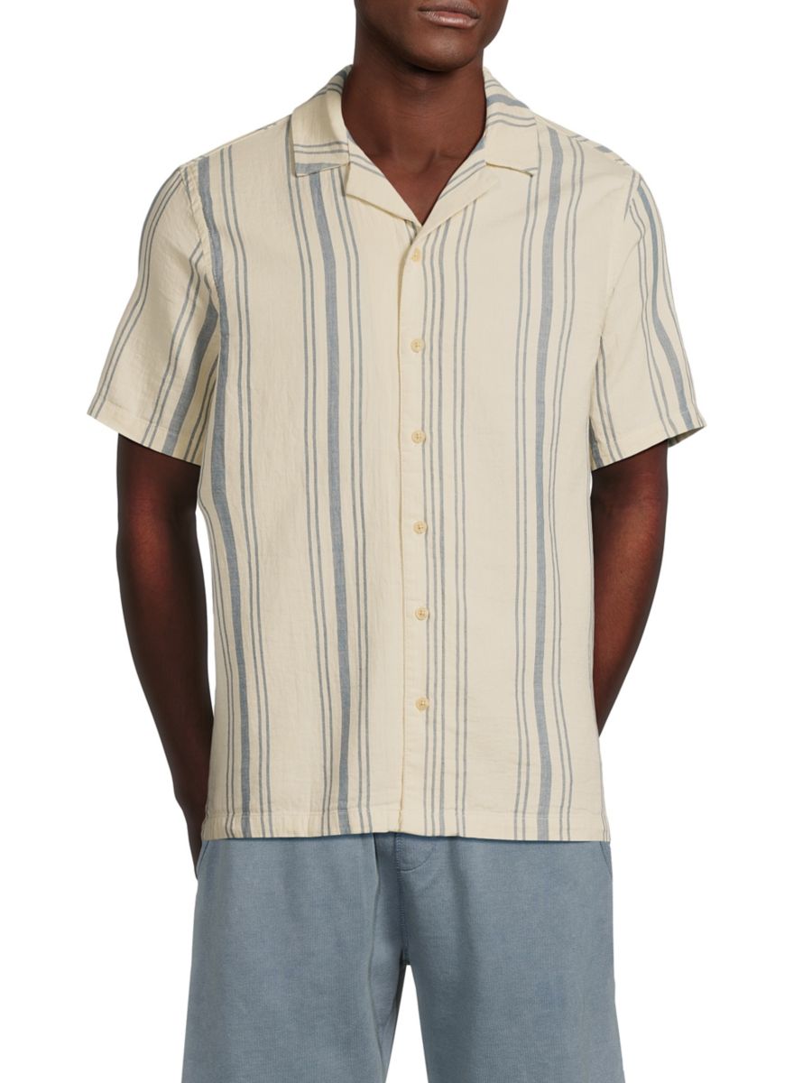 

Полосатая хлопковая рубашка для похода Blend, цвет Blue White