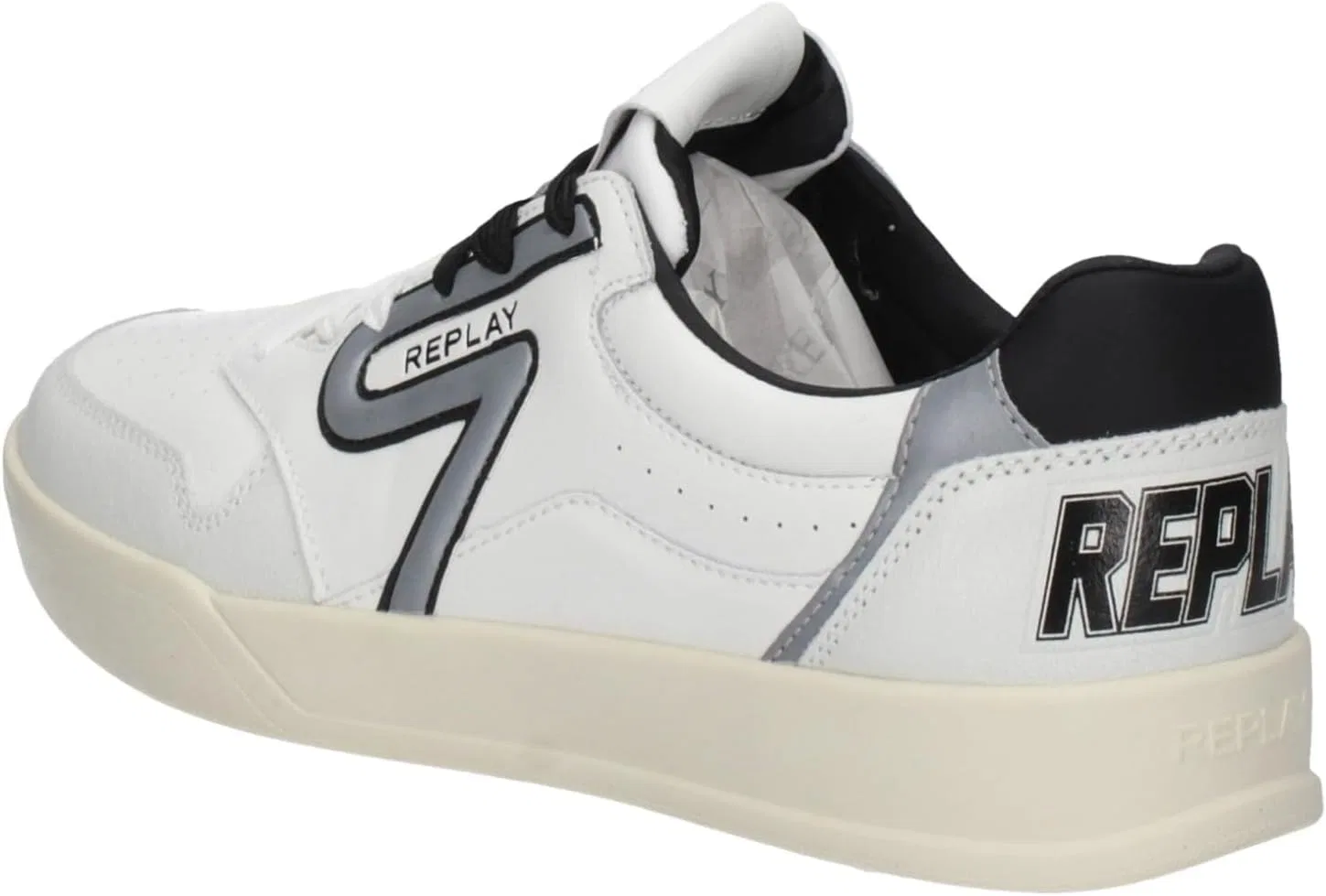 Кроссовки Replay Herren Oyzone UnionSneaker, 062 White Black — фото 2