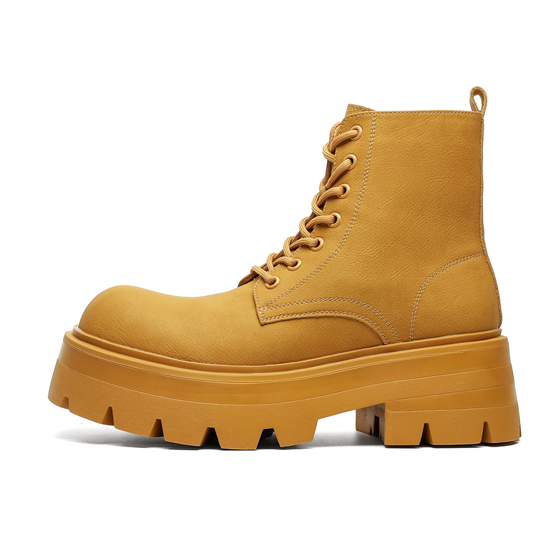 

Dao Tu Sen Желтые короткие ботинки Мартин унисекс, цвет Yellow-(7531-1) Trend Era