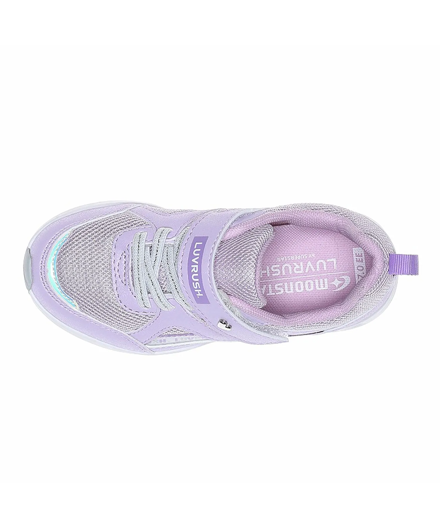 Детские кроссовки MoonStar LV 1252 фиолетового цвета для девочек Superstar, purple — фото 4