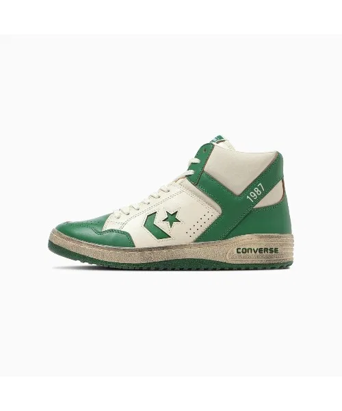 Мужские кроссовки Converse Weapon HI Stranger Things зелёные — фото 2