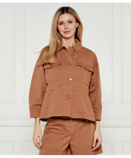 

Куртка Эгер Comfort fit Weekend Maxmara, коричневый