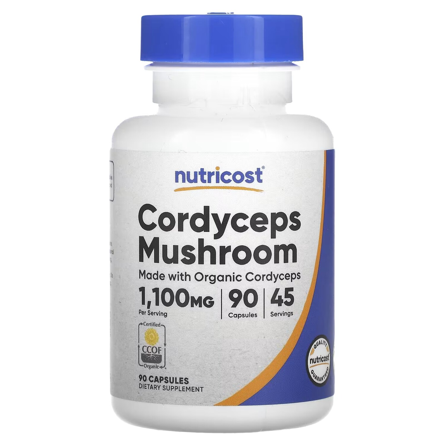 

Nutricost Кордицепс Гриб 1100 мг 90 капсул (550 мг на капсулу)