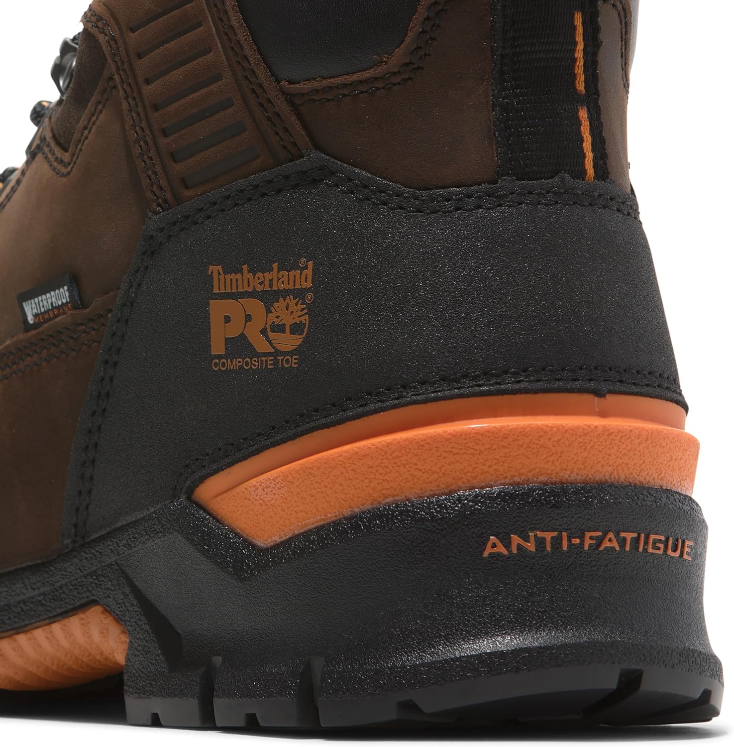 Timberland PRO мужские Endurance EV 6 дюймовые ботинки с композитным защитным носком и водонепроницаемостью, Walnut/Orange — фото 3