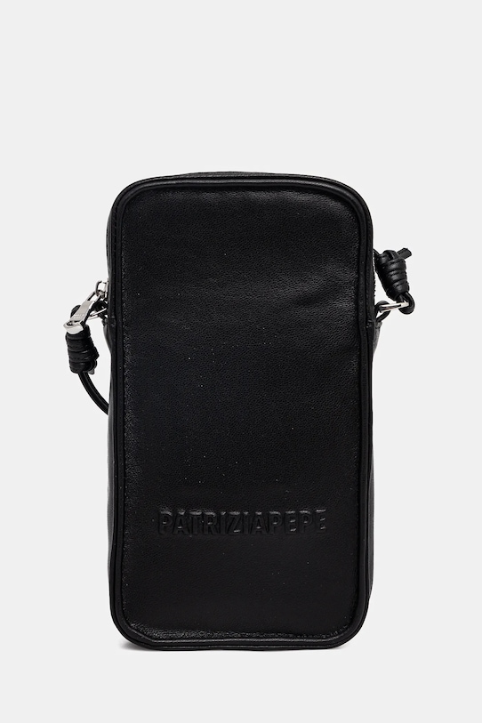 

Кожаный чехол для телефона Patrizia Pepe, черный