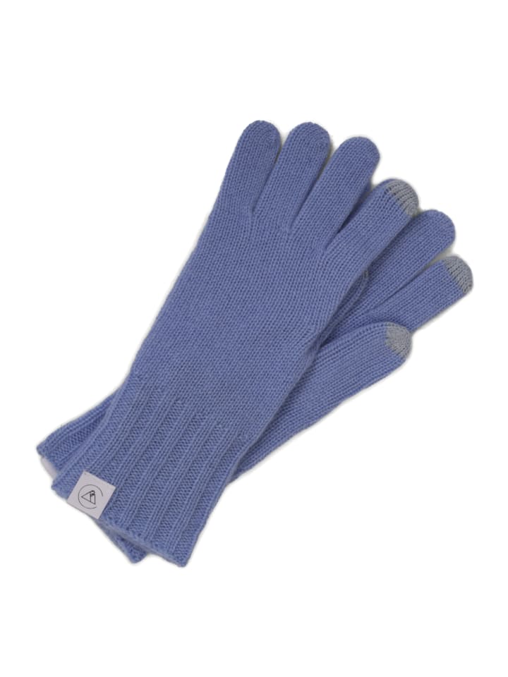 

CASH-MERE.CH Перчатки из органического волокна светло-голубого цвета