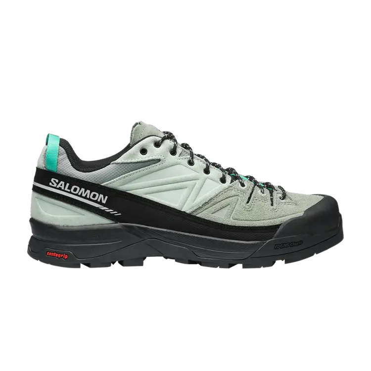

Кроссовки Salomon X-ALP Leather Green Milieu, зеленый