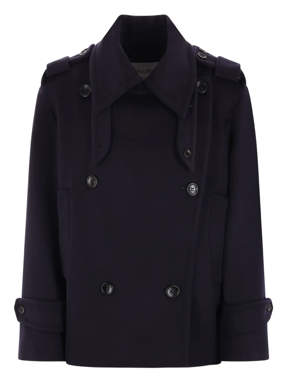 

Двубортный тренчкот MAX MARA, синий