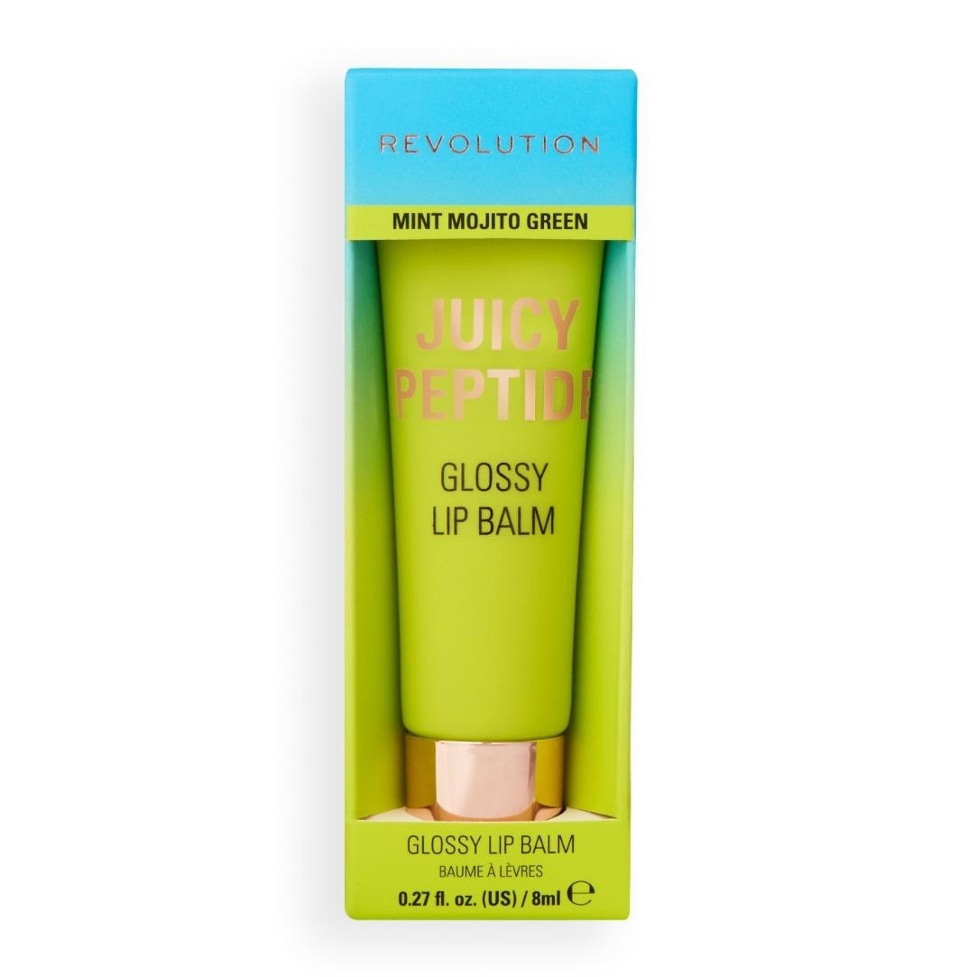 Бальзам для губ juicy peptide lip balm Revolution, mint mojito green, объем 8 мл — фото 4