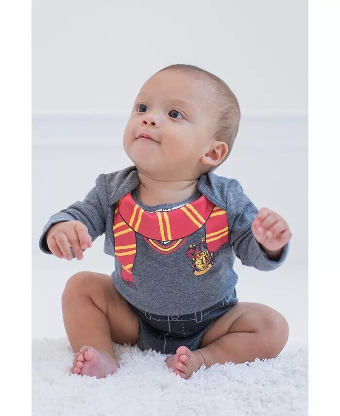 Набор из 3 боди для маленьких мальчиков от новорожденных до Harry Potter, мультиколор — фото 3
