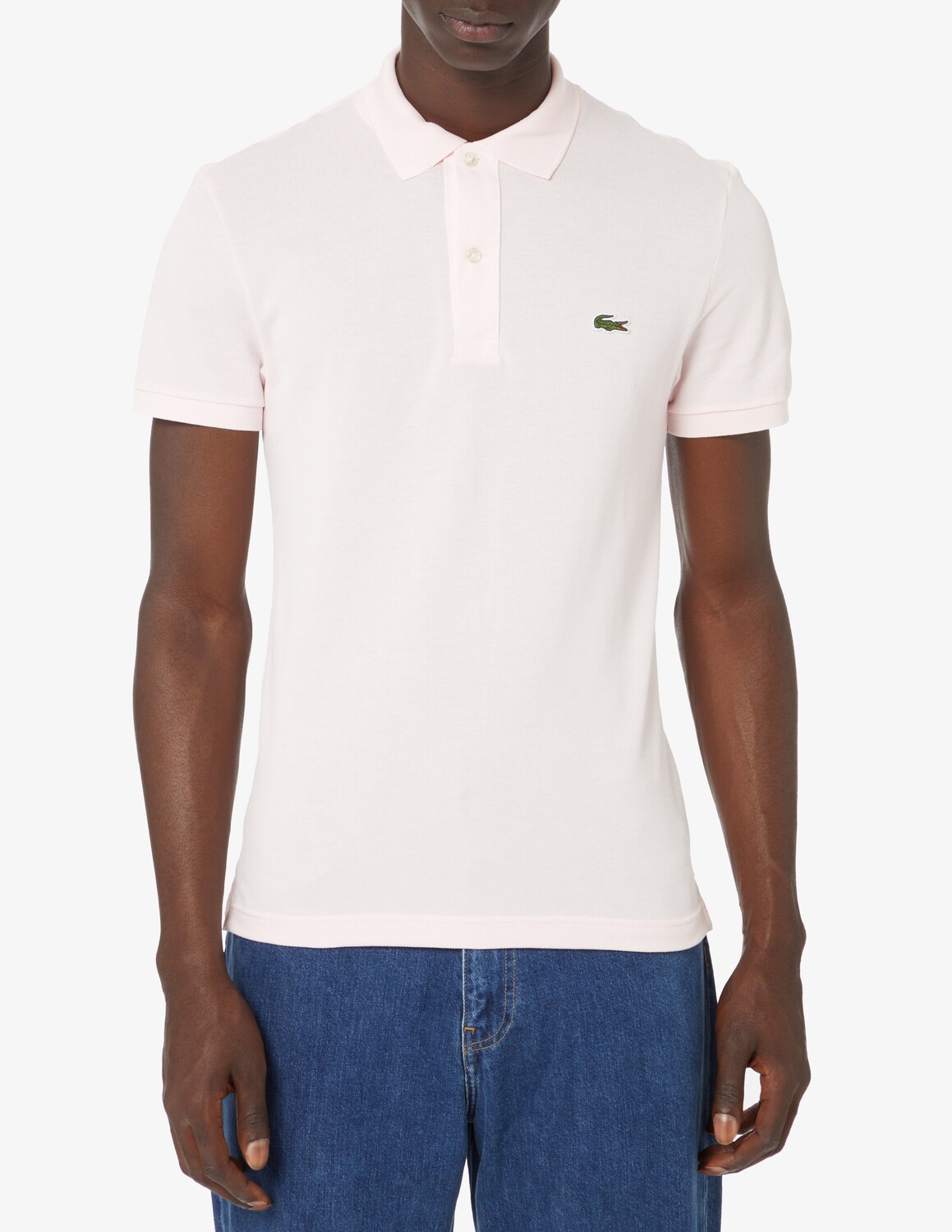 

Рубашка-поло узкого кроя с короткими рукавами Lacoste, розовый