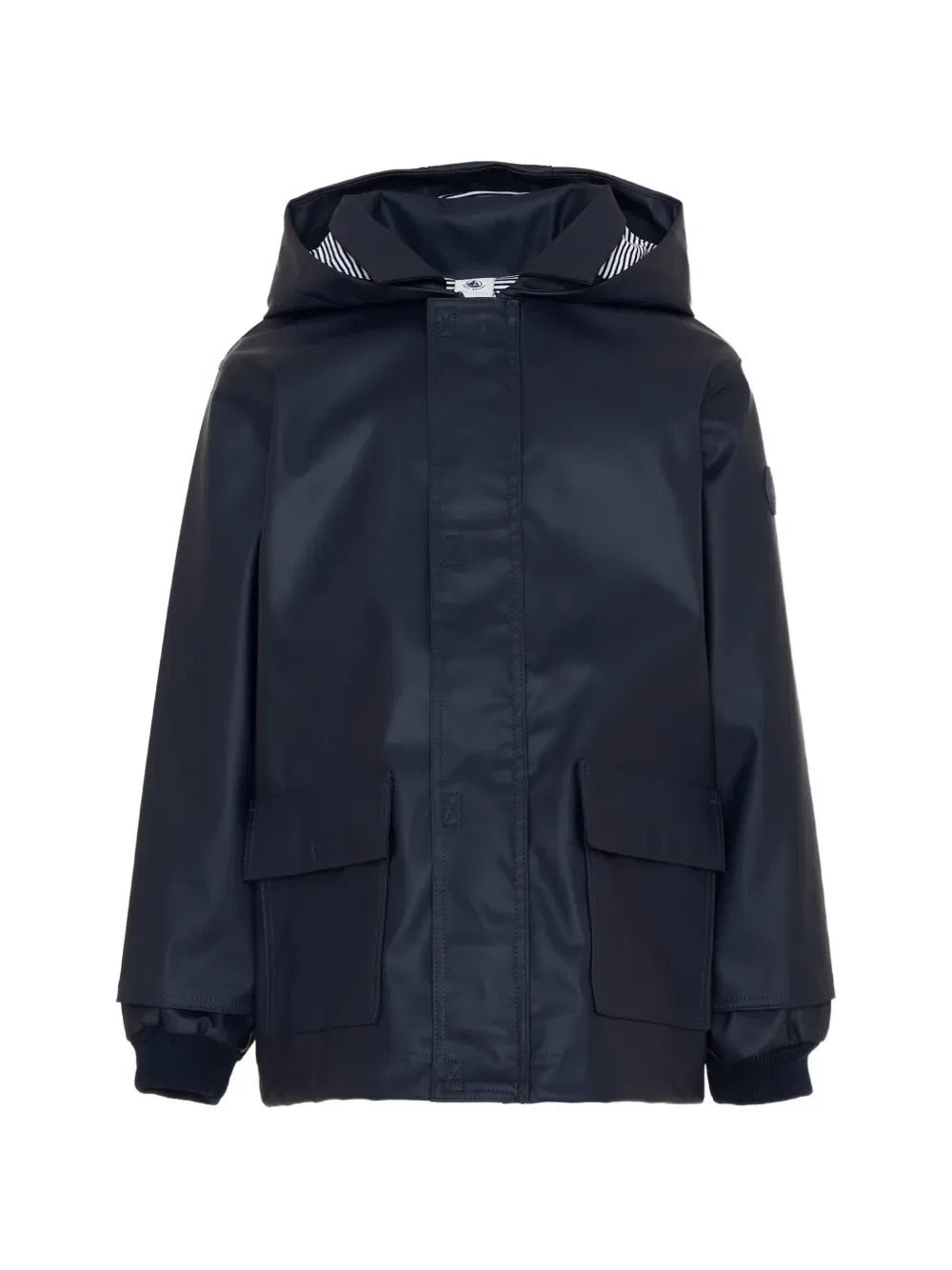 Культовая куртка с капюшоном и карманами Petit Bateau, синий