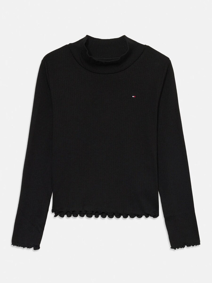 

Рубашка TOMMY HILFIGER MOCK LS, черный