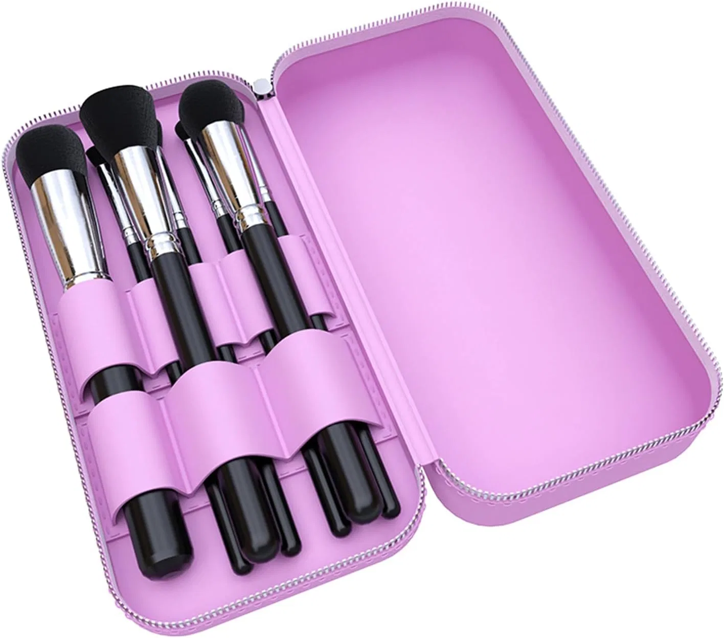Органайзер для кистей силиконовый Fiarfiar фиолетовый 21x10.4x5.9 см — фото 4