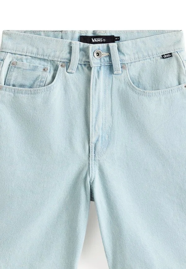 Широкие джинсовые шорты check5 Vans, Light Blue Denim — фото 3