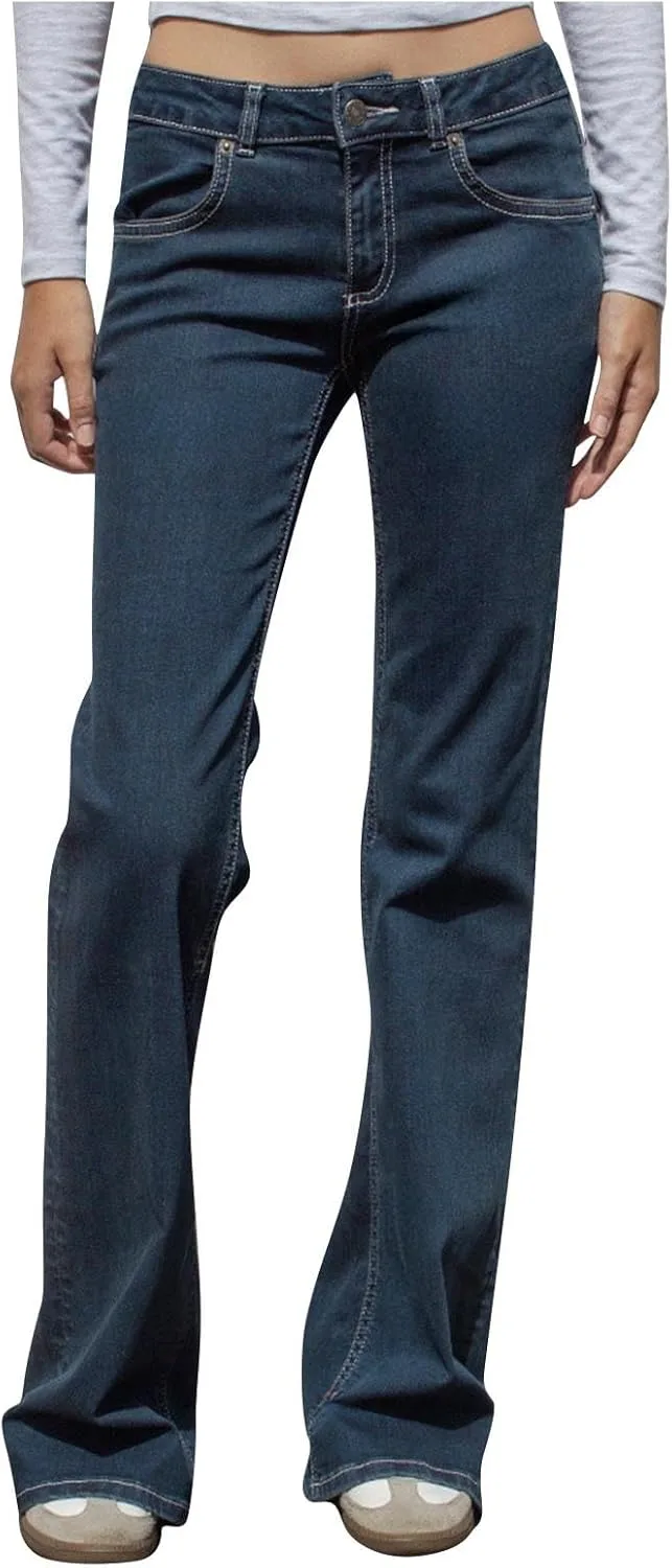 

Женские классические джинсы low rise прямые bootcut