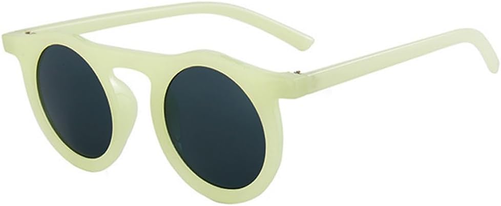 

Классические круглые солнцезащитные очки для мужчин и женщин, модные солнцезащитные очки в маленькой оправе, женские пластиковые очки, унисекс очки с защитой от УФ-излучения UV400 TKKTLLT, C5 Beige-black