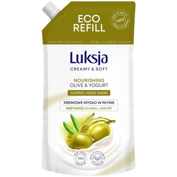 

Поставка жидкого кремообразного мыла, 400 мл Luksja Creamy & soft oliwka i jogurt