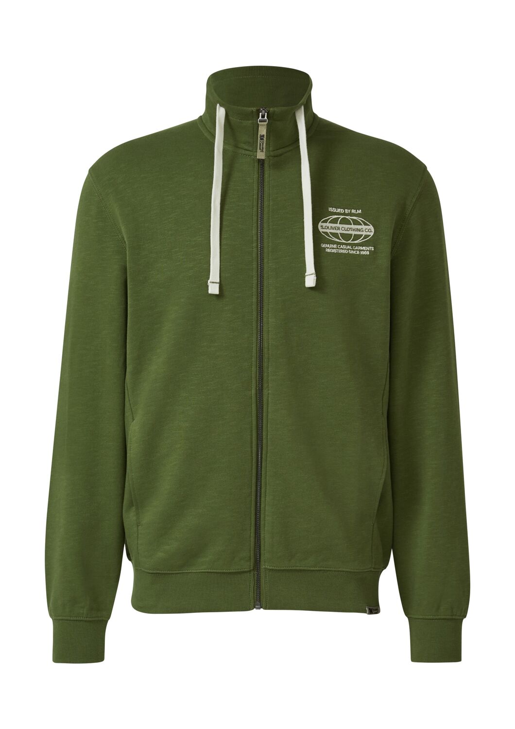 

s.Oliver Толстовка на молнии зеленого цвета