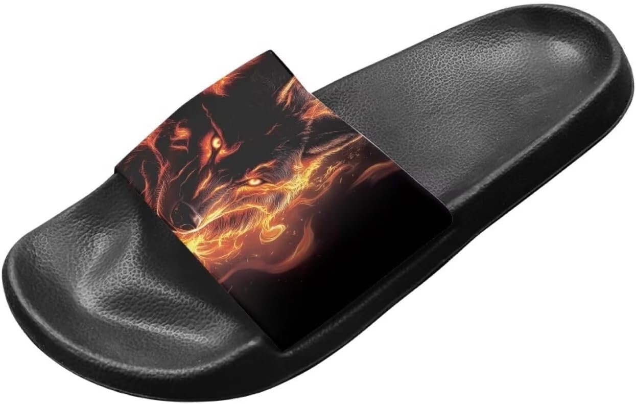 Тапочеки Jrysaedy House Slides, Flame Wolf — фото 2