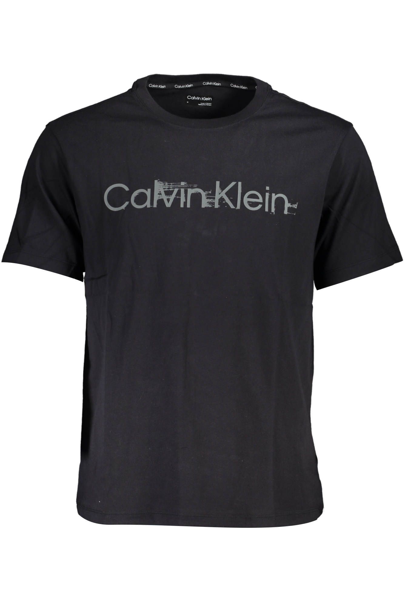 

Черная хлопковая мужская футболка Calvin Klein