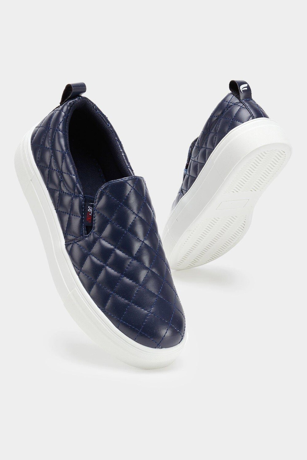 Кроссовки без шнуровки Quilted Stylish Trainer Finily, темно-синий