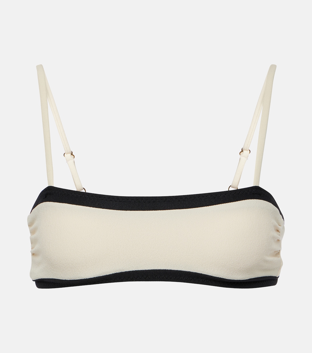 

Бандо бикини с цветными блоками Same, Faux Suede Black /Cream