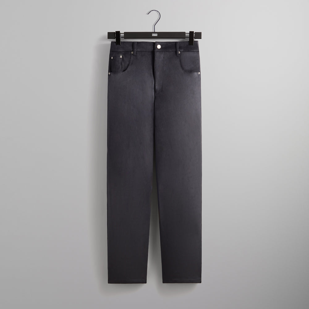 

Брюки Kith Bonded Microsuede Centre Pant, черный