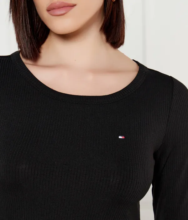 Блуза Slim fit Tommy Hilfiger, черный — фото 4