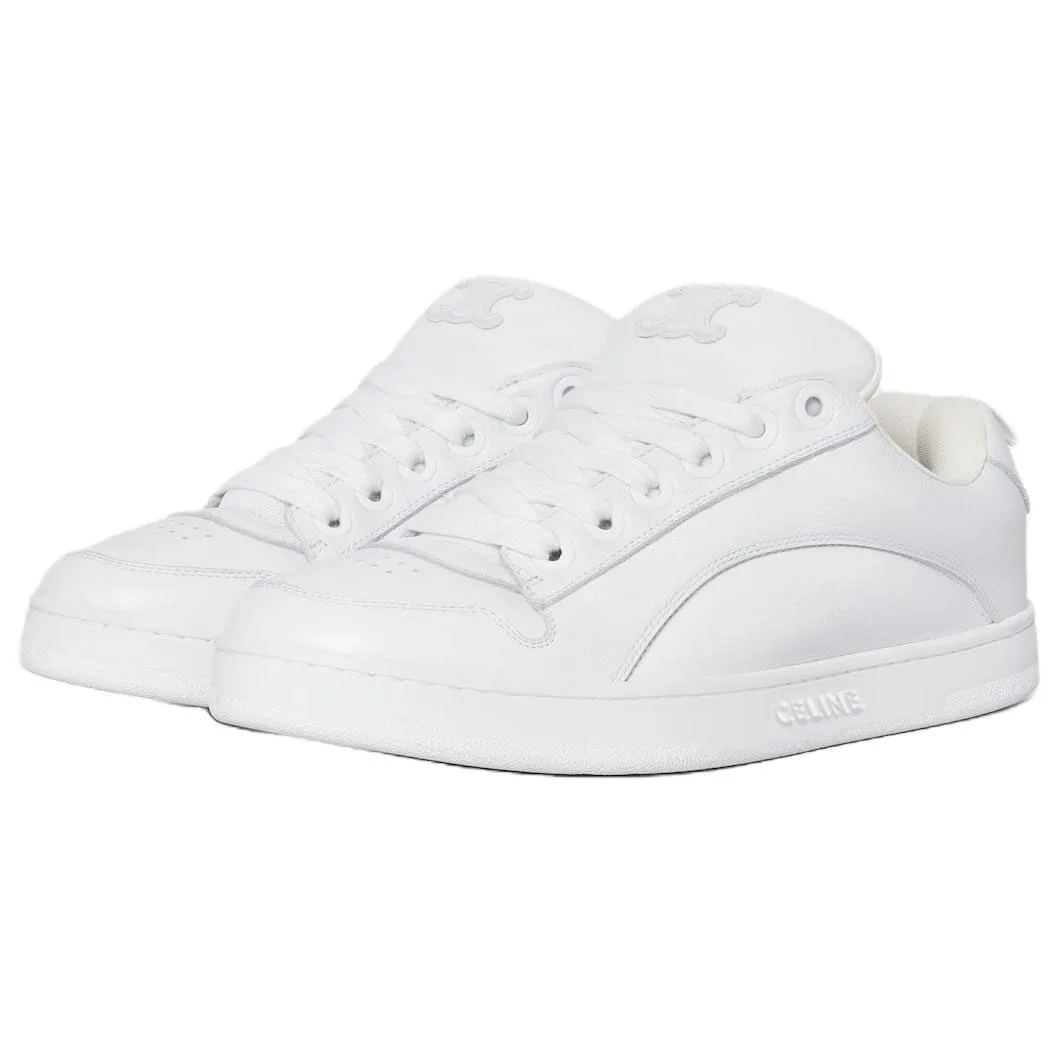 CELINE Кроссовки Huntington Cow Leather Low top Skateboard мужские белые — фото 4
