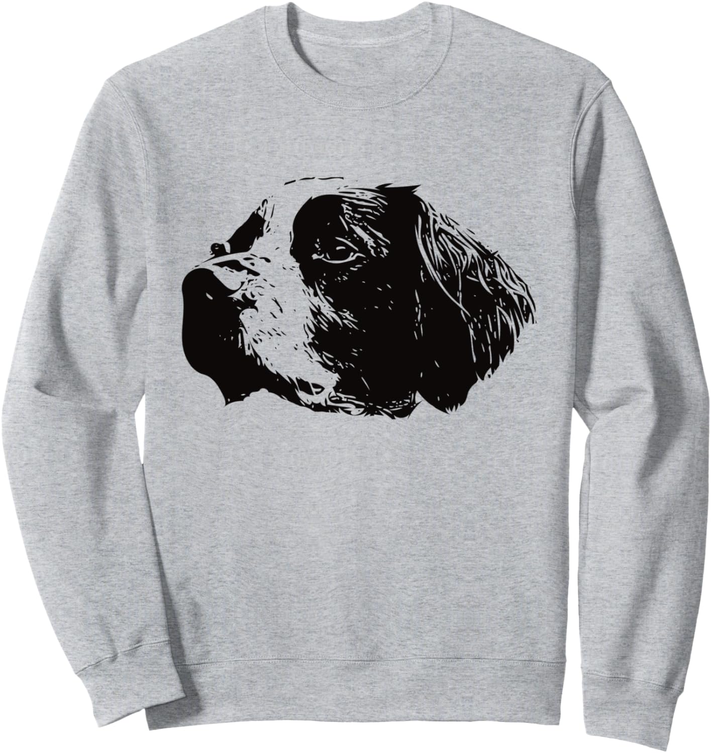 

Толстовка с изображением бретонского спаниеля Brittany Spaniel, серый