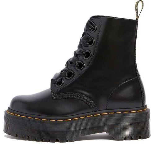 Ботинки кожаные Dr. Martens Molly, черный