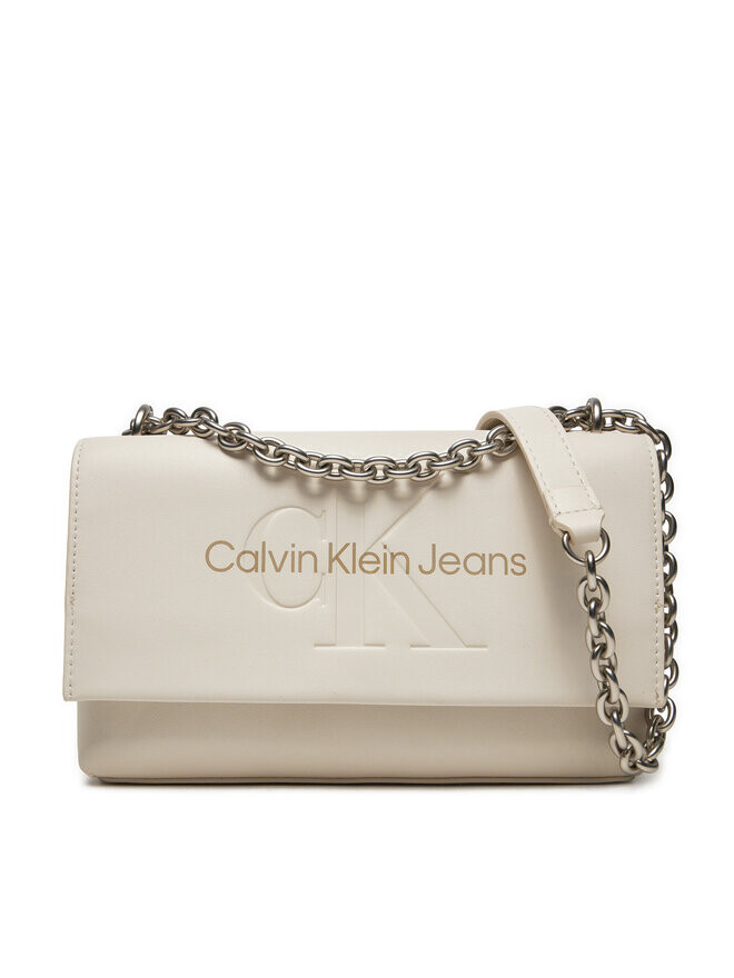 

Наплечная сумка Sculpted Ew Flap Wichain25 Mono Calvin Klein, экрю