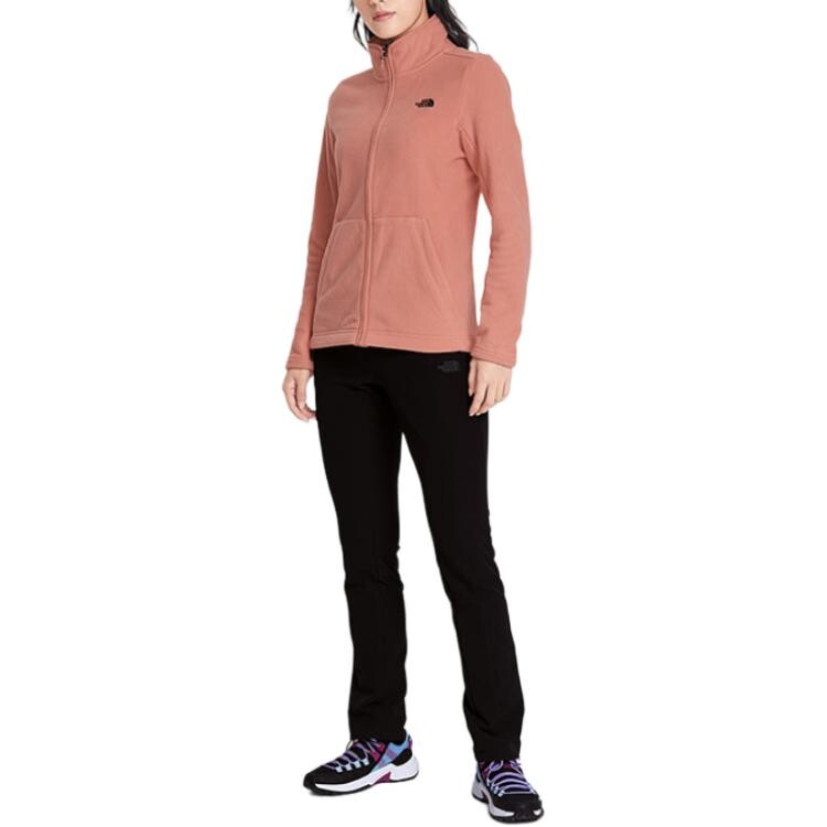 

Бархатная куртка женская розовая The North Face