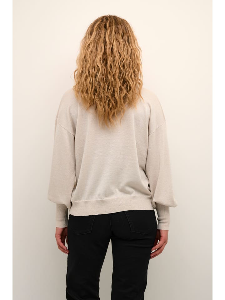 

Kaffe КАрегина Вязаный свитер свободного кроя цвета Sand Dollar