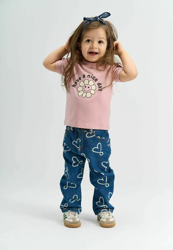 Футболка tsille s_s с принтом The New Siblings, Silver Pink
