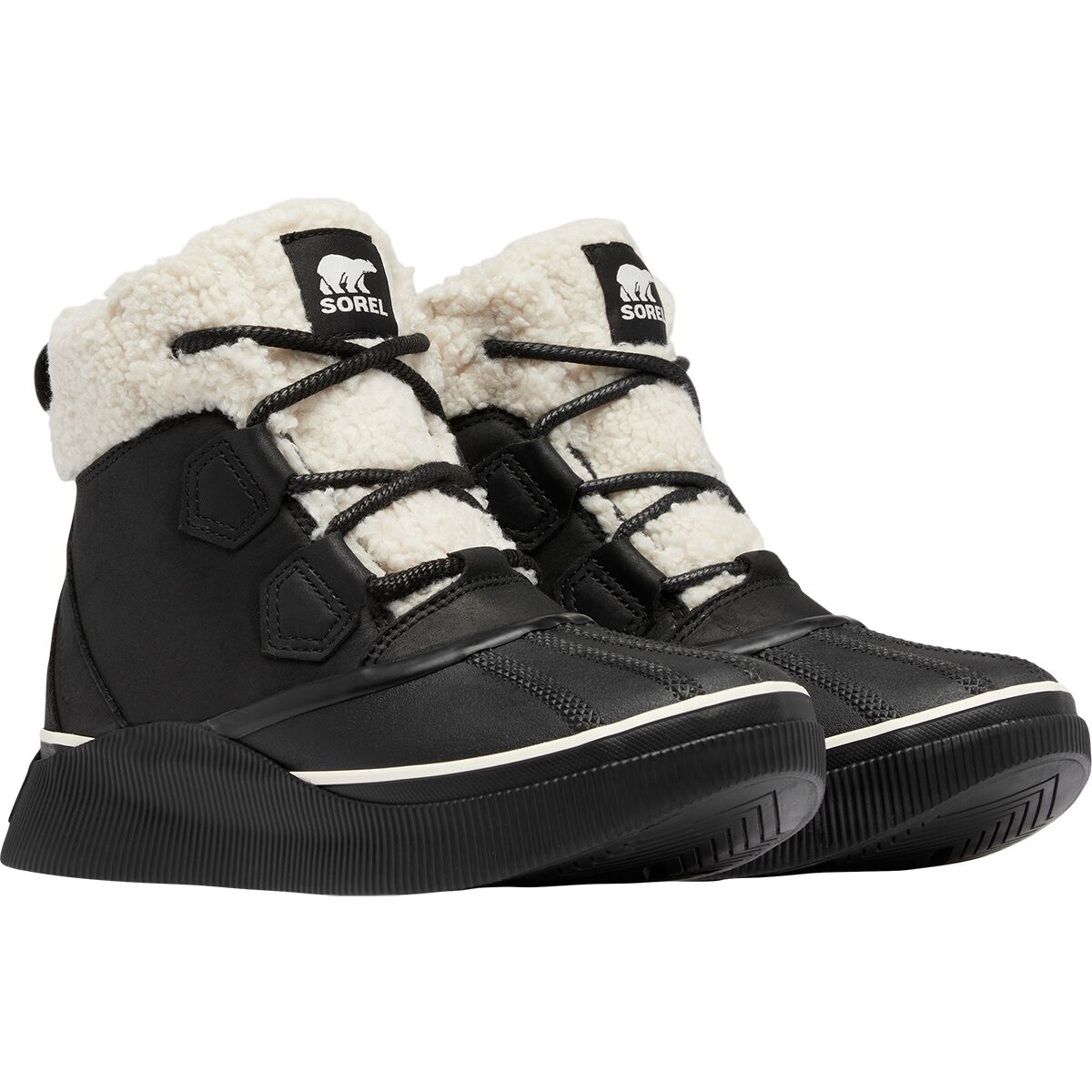 Ботинки женские Sorel Out n about iv chillz кожаные водонепроницаемые, черный — фото 4