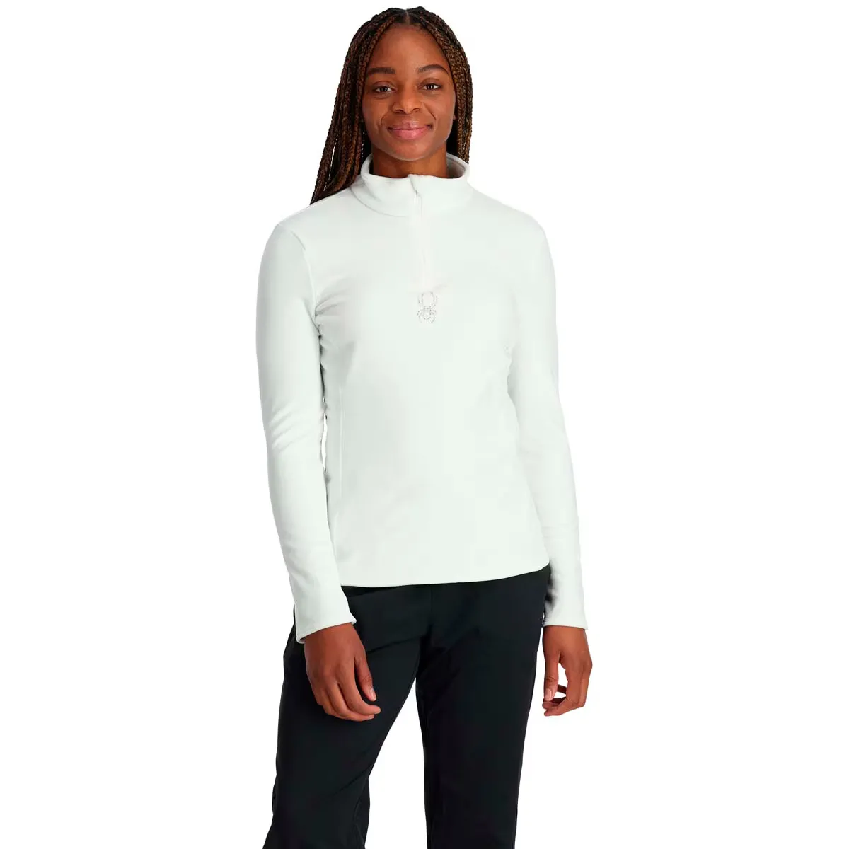 

Женский флис Shimmer Bug 1/2 Zip Spyder, белый