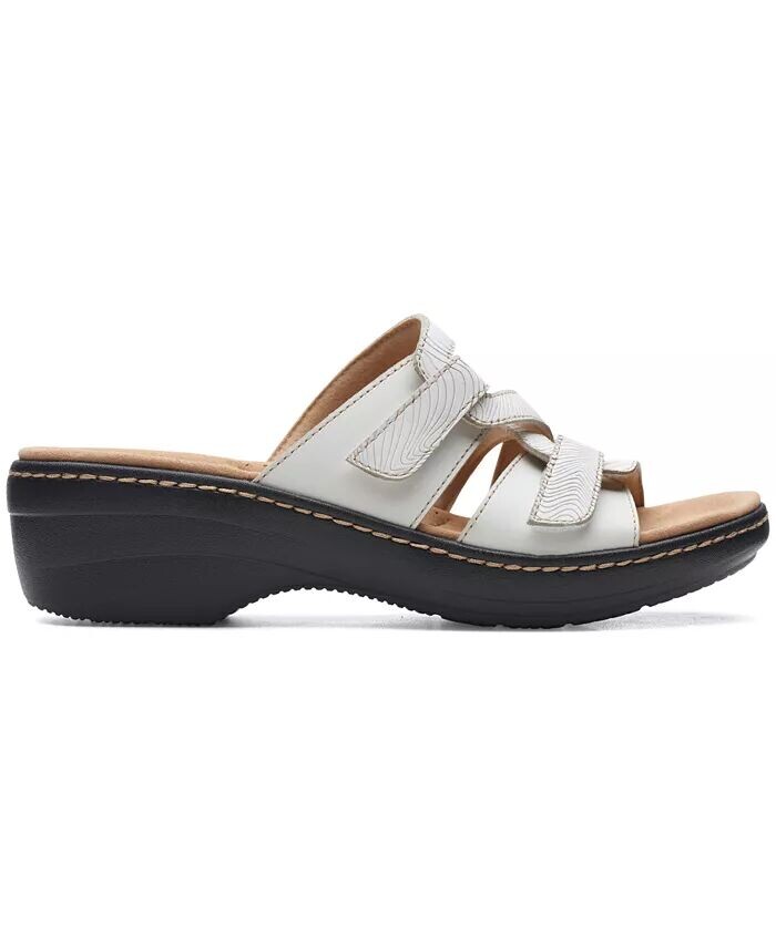 Женские сандалии без шнуровки Merliah Karli с ремешками Clarks, белый — фото 2