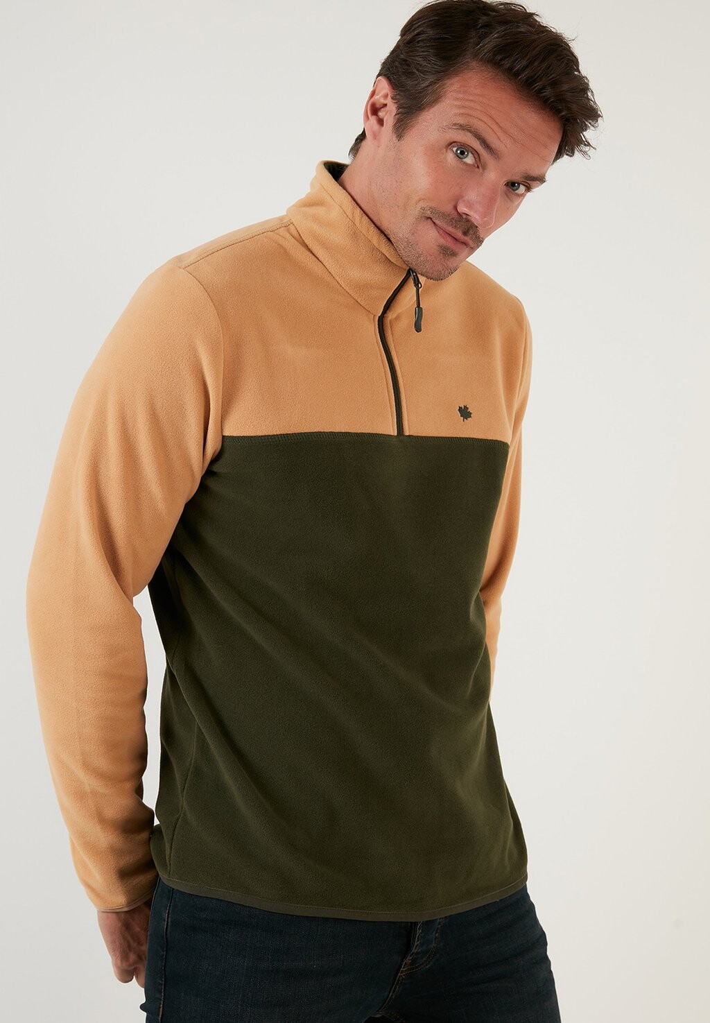

Флисовый джемпер REGULAR FIT Buratti, светло-коричневый