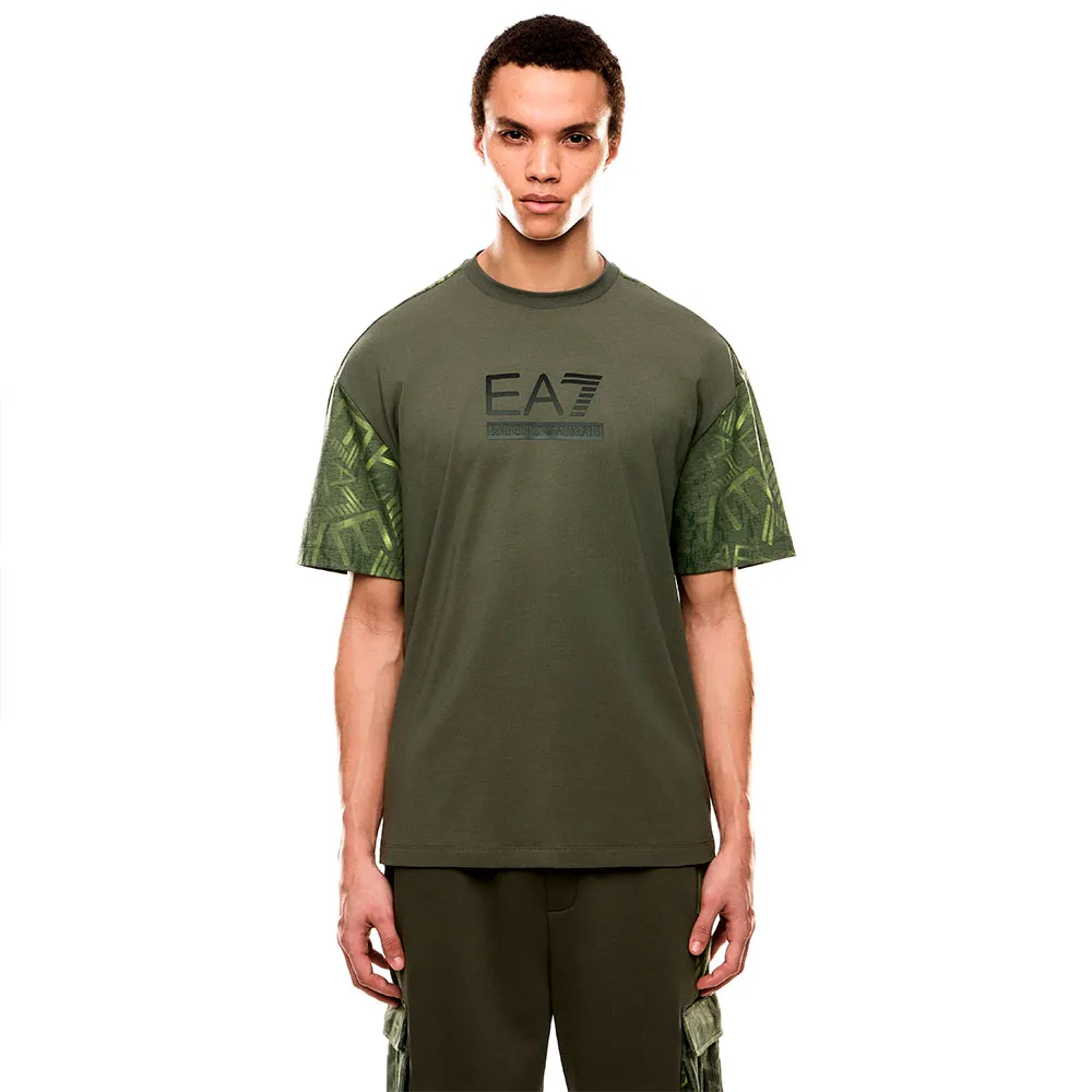 

Футболка с коротким рукавом EA7 EMPORIO ARMANI Train Graphic Series Monogram Infill, зеленый