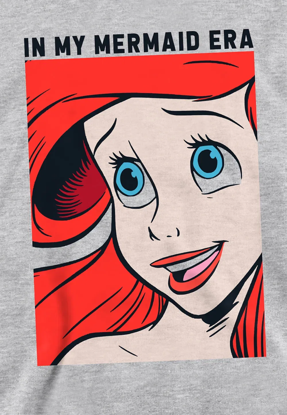 Детская худи Disney Mermaid Era на вырост, серый — фото 2
