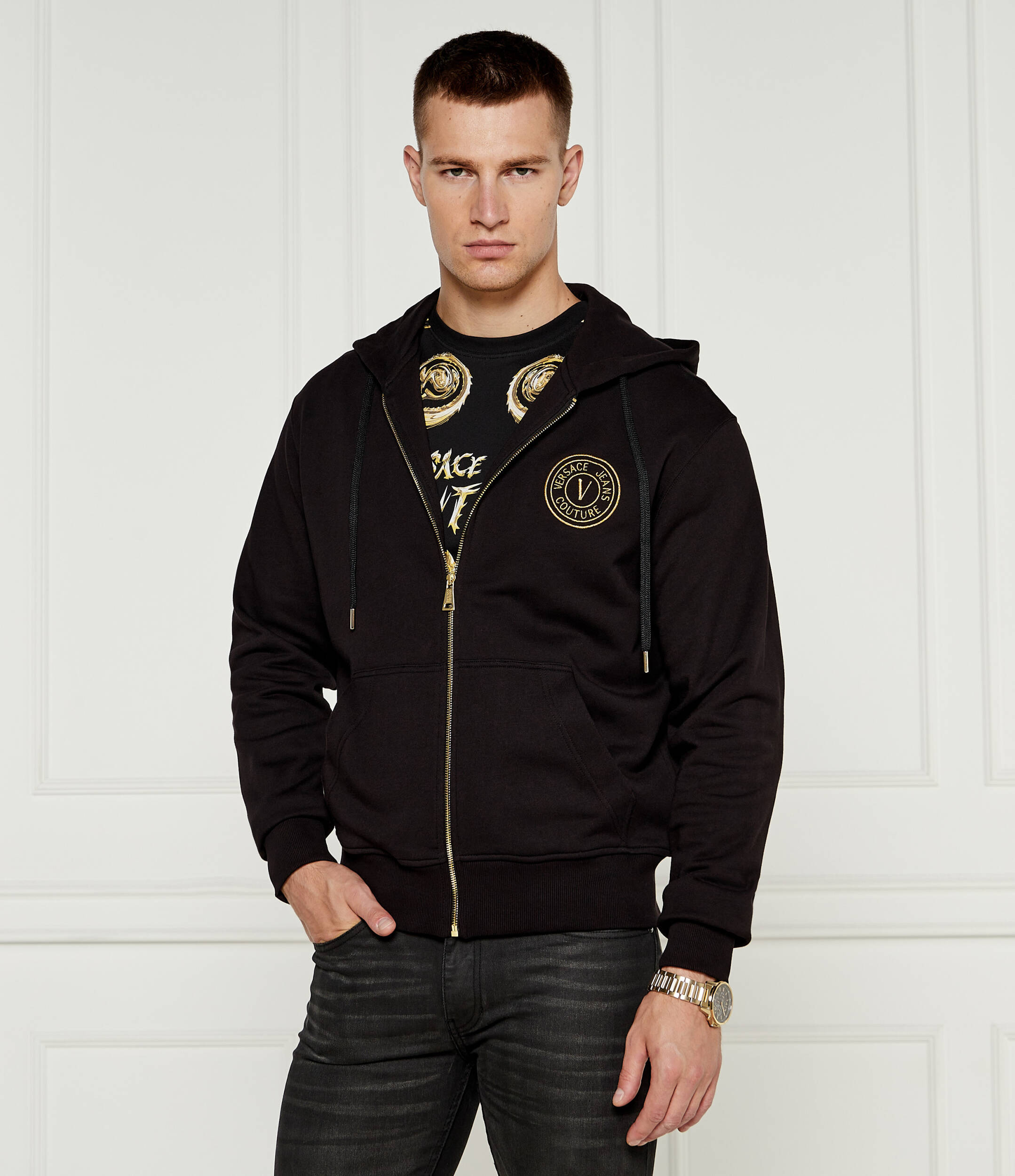 

Толстовка Versace Jeans Couture Regular Fit, черный